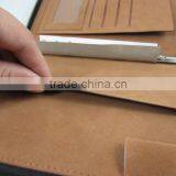 Leather Folder for Interview With Custom Logo Embossing 2 Hole Display Folder thumbnail-4