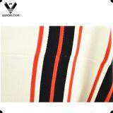 Women Wool Acrylic Blended Stripe Pattern Knitted Poncho thumbnail-4