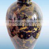 NATURAL BLACK AND GOLD MARBLE FLOWER VASES thumbnail-4