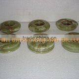 PAKISTAN FACTORY MADE ONYX CIGARETTE ASHTRAY HANDICRAFTS thumbnail-1