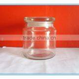 Wholesale Glass Candle Holder With Glass Lids,Glass Candle Jar