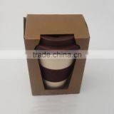 16oz Colorful Bamboo Fiber Coffee Cup With Silicone Lid And Holder thumbnail-4