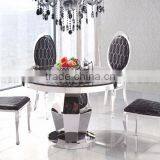Glass Top Rectangular Dining Table Black High Gloss Dining Table thumbnail-2