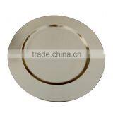 BRASS PLATED WEDDING CHARGER PLATE thumbnail-2