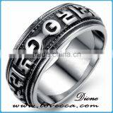 High Polished Men Jewellery Figure Rings 316l Surgical Stainless Steel Men Ring thumbnail-2