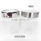 Cylinder Frosted Glass Candy Jars Glass Seasoning Jar thumbnail-1