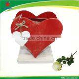 Wooden Heart Shaped Valentines's Day Pot for Sale thumbnail-2