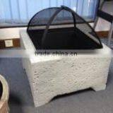 Outdoor Square Antique Steel Fire Pit / Fireplace thumbnail-2