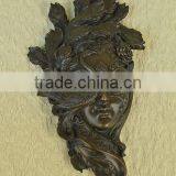 Bronze Women Head Wall Relief Statue Sale thumbnail-1