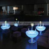 Rechargeable Li-on Battery Operated Light up LED Furniture Cocktail Round Table for Home / Bar / Night Club thumbnail-2