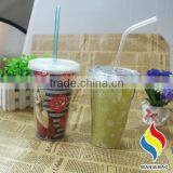 Wholesale 16oz Double Wall Glitter Acrylic Tumblers With Straw thumbnail-3