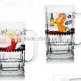 10oz 12oz 15oz 18oz Glass Beer Mug Glass Tumbler With Silk Screen Logo thumbnail-1