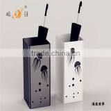 Handmade Hotel Indoor Round Hollow Design Metal Umbrella Stand Holder thumbnail-2