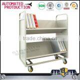 Library Equipment Furniture Double Side Metal Display Ladder thumbnail-2