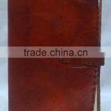 Handmade Vintage Plain Soft Leather Diary With Belt thumbnail-1