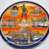 Wholesale Custom High Quality Rhoodes Souvenir Ceramic Plate for Sale thumbnail-2