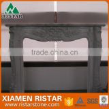 Wholesale curvved white marble fireplace surround mantel RST-FP-K013