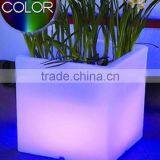 Plastic LED 16 Colors Changing Glowing Cubic Tank Ice Pot for Wine / Beer / Decor