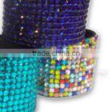 Acrylic Gem Rhinestone Bracelet With Zinc Alloy Locking Part, Hot Sale Gift Leather With Crystal Gem Decoration thumbnail-6