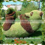 Wholesale Garden Decorative Aritificial Panda Topiary Large Artificial Green Carton Topiary