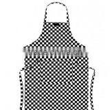 Black Polyester Shepherd Check Waist Apron thumbnail-1