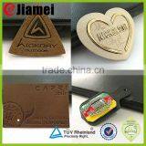 Golden Metal Leather Labels pu Patches for Jeans