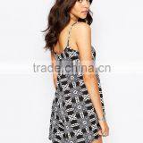 2015 Fashionable Hot Sale OEM Customized Abstract Print Cami Romper thumbnail-2