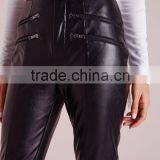 New Design Black Faux Leather Biker Pants Cheap Price thumbnail-5