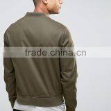 2017 Xinlan High Quality New Design Durable Ribbed Collar 100% Cotton Khaki Running Men Casual Jacket thumbnail-2