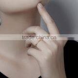 Exquisite Fashion Pure Gold Diamond Gold Wedding Ring thumbnail-5