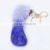 CX-R-39B 2016 Fashion Car Key Chain Genuine Rabbit Fur Keychains thumbnail-2