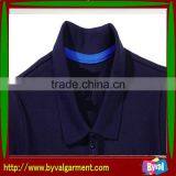 Classic Dark Navy Short Sleeve Polo Neck Shirt With Your Own Logo thumbnail-2