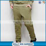 100 Percent Cotton Army Green Skinny Fitness Wholesale Jogger Pants thumbnail-1