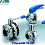 Sanitary Stainless Steel Butterfly Valve thumbnail-2