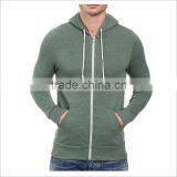 Wholesale Zipper Up Colored Cotton OEM Hoodies In Red thumbnail-2