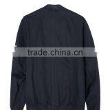 2017 Logo Custom Made Embroidered Patch Bomber Jacket 100% Polyester Black Zipper Pocket Jacket thumbnail-5