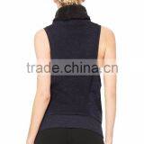 Yoga Frost Winter Vest in Black Heather Gym Singlets thumbnail-2