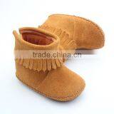 Mix 4 Colours Rubber Sole Baby Leather Shoes Moccasin Boots thumbnail-6