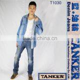 Fashionable Washed Mens Denim Shirt thumbnail-5