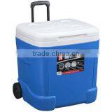 USA Made Igloo Ice Cube 60 Roller Cooler - 60 Quarts (90 Can Capacity), Features Wheels and Telescopic Handle thumbnail-1
