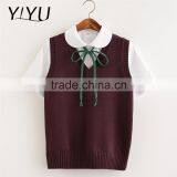 Fashion Winter Fall Boy Wine School Uniform Sweater Vests thumbnail-4