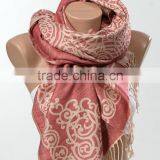 Long Scarf or Shawl or Neck Wrap. Mothers Days Scarf. Fall Oversize Scarf Wrap. Turquoise and Beige. thumbnail-3