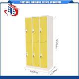 Chinese Furniture KD 6 Door Storage Wardrobe Color Metal Used School Lockers for Sale thumbnail-2