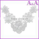 Water Soluble Lace 100% Cotton African Chemical Lace Collar for Shirt and Dress thumbnail-1