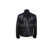 Black and Plus Size, Big and Tall , Cool Designer Thick Leather PU Jacket for Mens