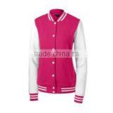Custom Girls Long Sleeves Denim Varsity Jackets thumbnail-4