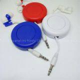 Retractable Earphones Headsets Black One thumbnail-1