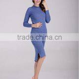 Women Fashion Design Maternity Dress Pregnant Stretch Bandage Long Sleeve Dresses For Ladies thumbnail-4