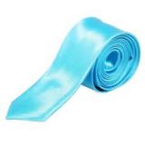 Self-fabric Blue Polyester Woven Necktie Classic Strips Boys