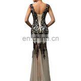 New Arrival Grace Karin Sleeveless Fashion Lace Red Black Mermaid Prom Dress CL007588-1 thumbnail-2